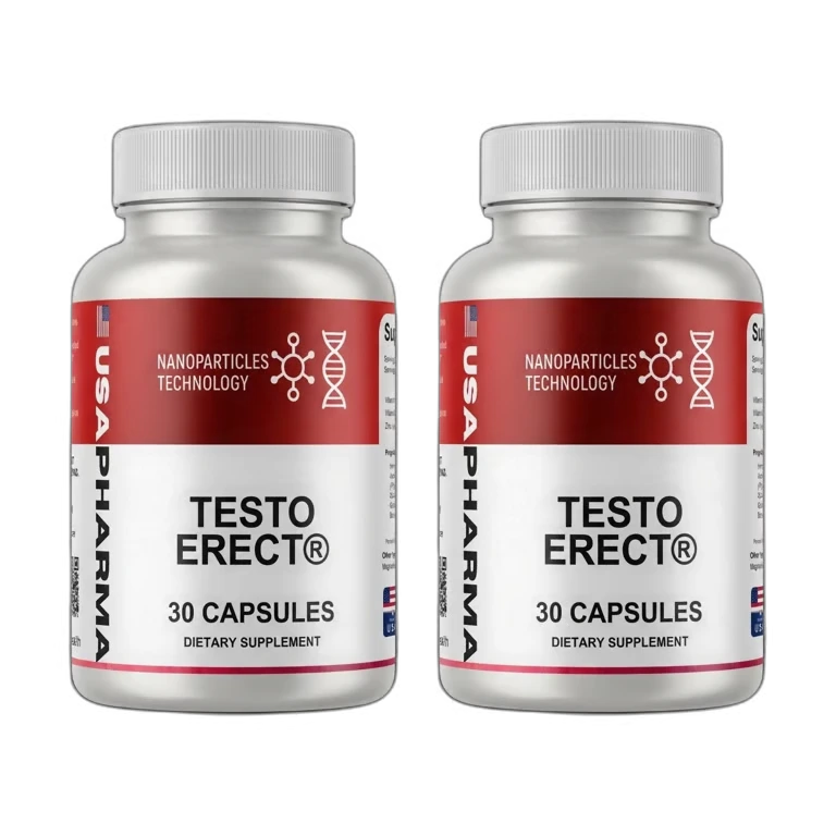 TestoErect Male Vitality Supplement Bottle